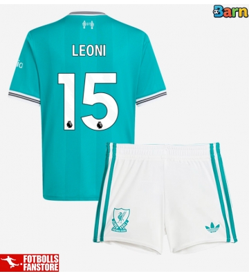 Liverpool Giovanni Leoni #15 Tredje Tröja Barn 2025-26 Kortärmad (+ Korta byxor)